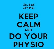 keep calm and do your physio